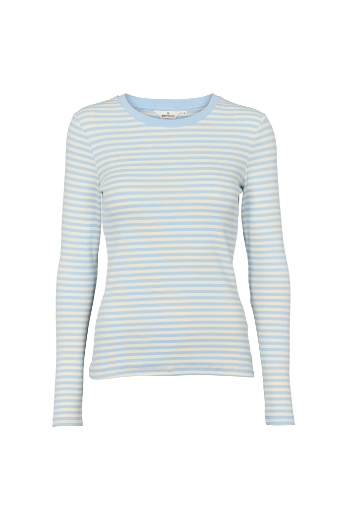 Basic Apparel Ludmilla LS Tee T-shirts 767 Dutch canal / vanilla custard